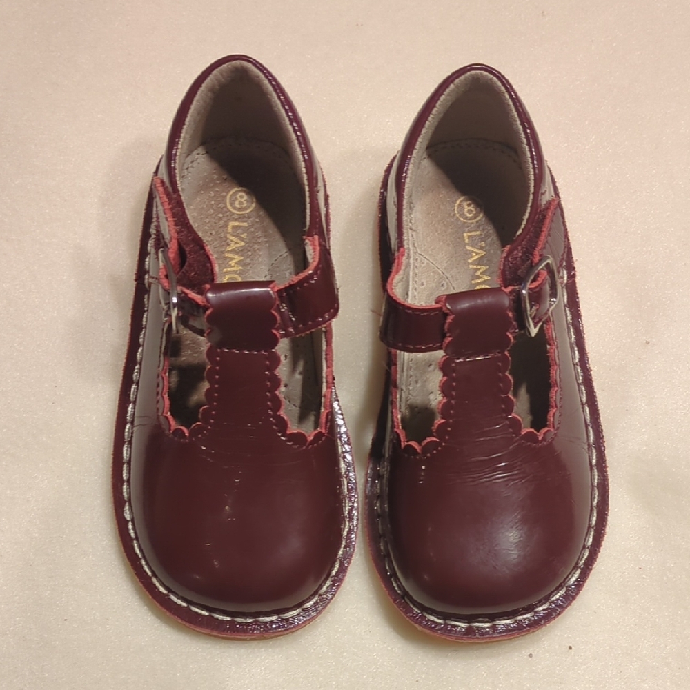 L'Amour Kids Burgundy Dress Shoes